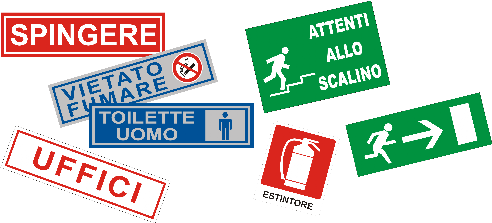 Cartelli e adesivi sicurezza