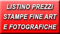 Listino prezzi stampe fine art e fotografiche
